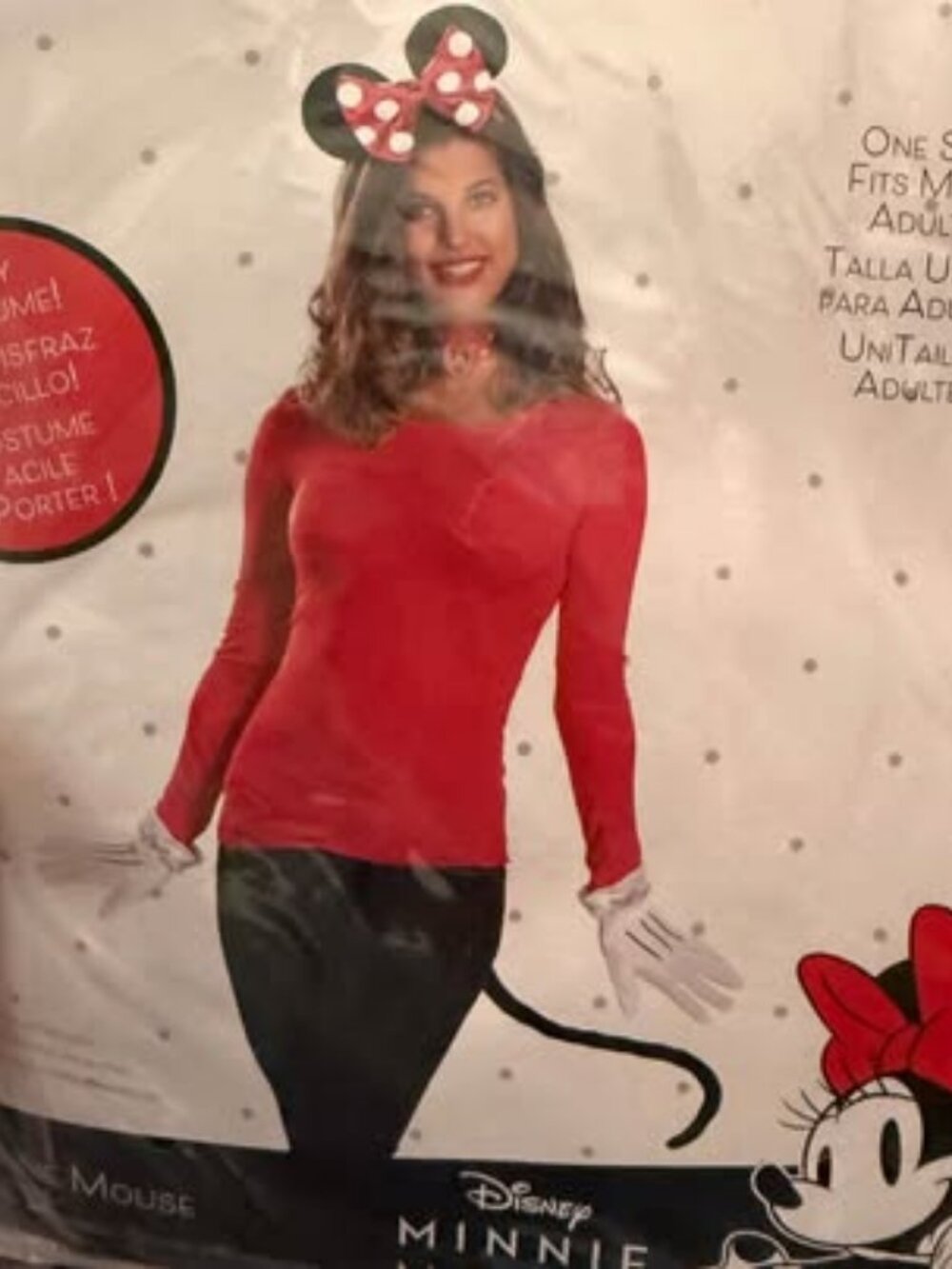 Adult women's Minnie Mouse costume OS